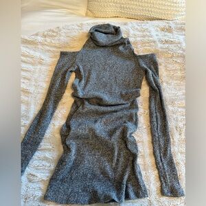 Turtleneck sweater dress